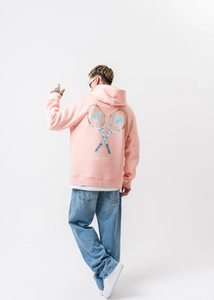 Sweat a Capuche Oversize Homme Casa Sport Rose Hallstarz