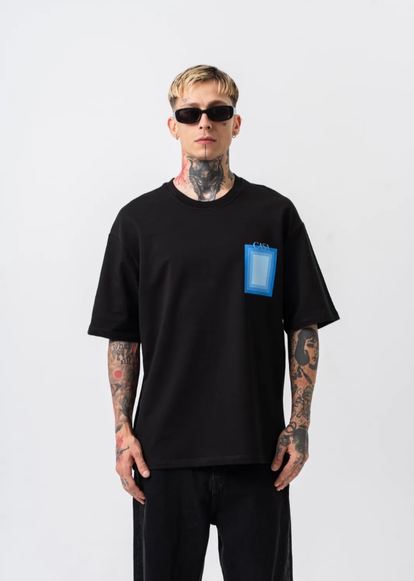 Tshirt Casa Oversize Noir Hallstarz