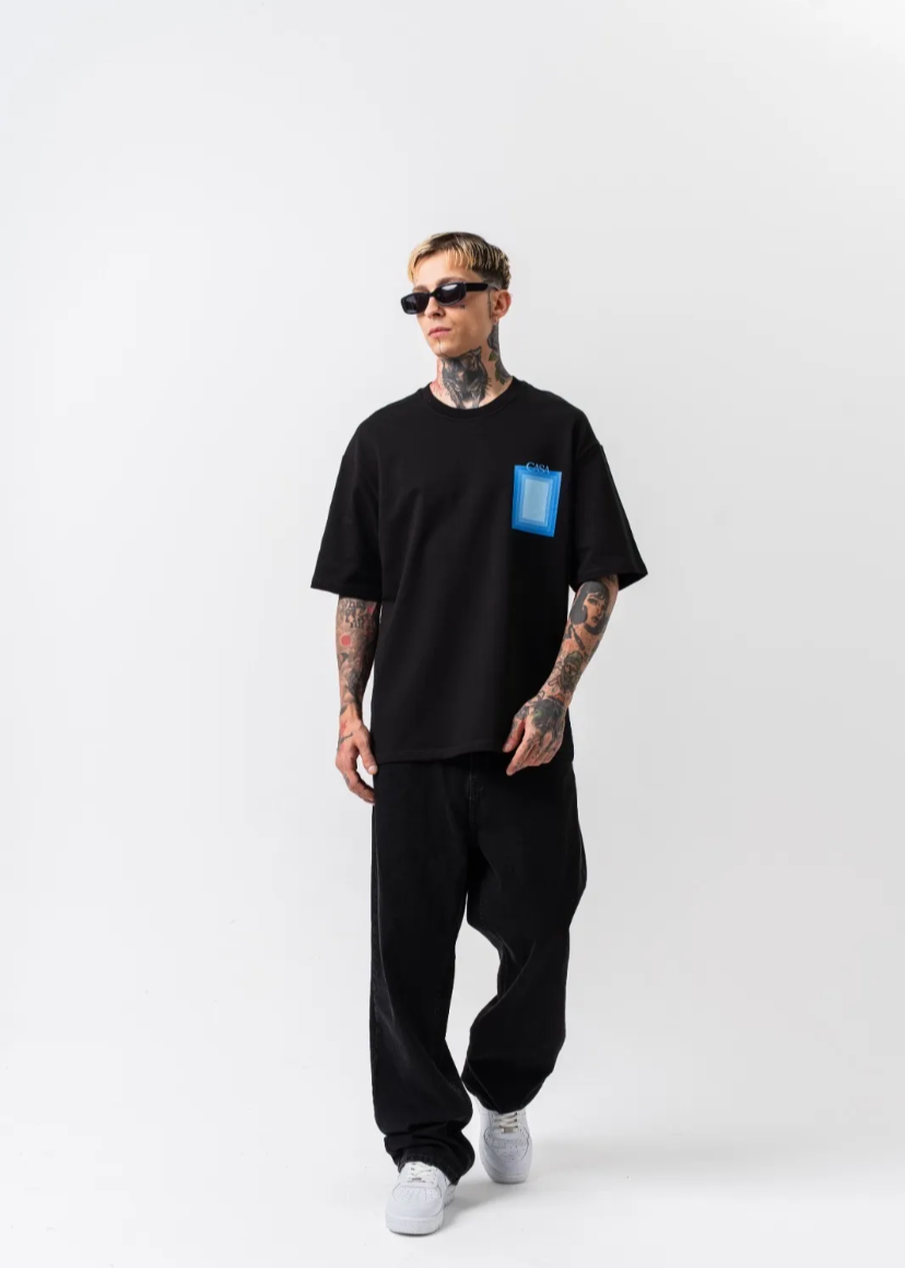 Tshirt Casa Oversize Noir Hallstarz