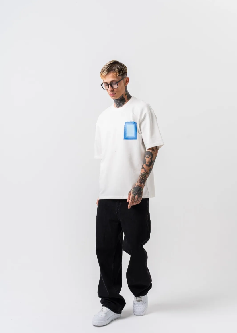 Tshirt Casa Oversize Blanc Hallstarz