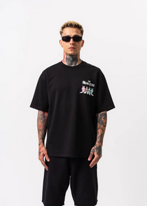 Tshirt Oversize Homme Monster Noir Hallstarz