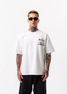 Tshirt Oversize Homme Monster Blanc Hallstarz