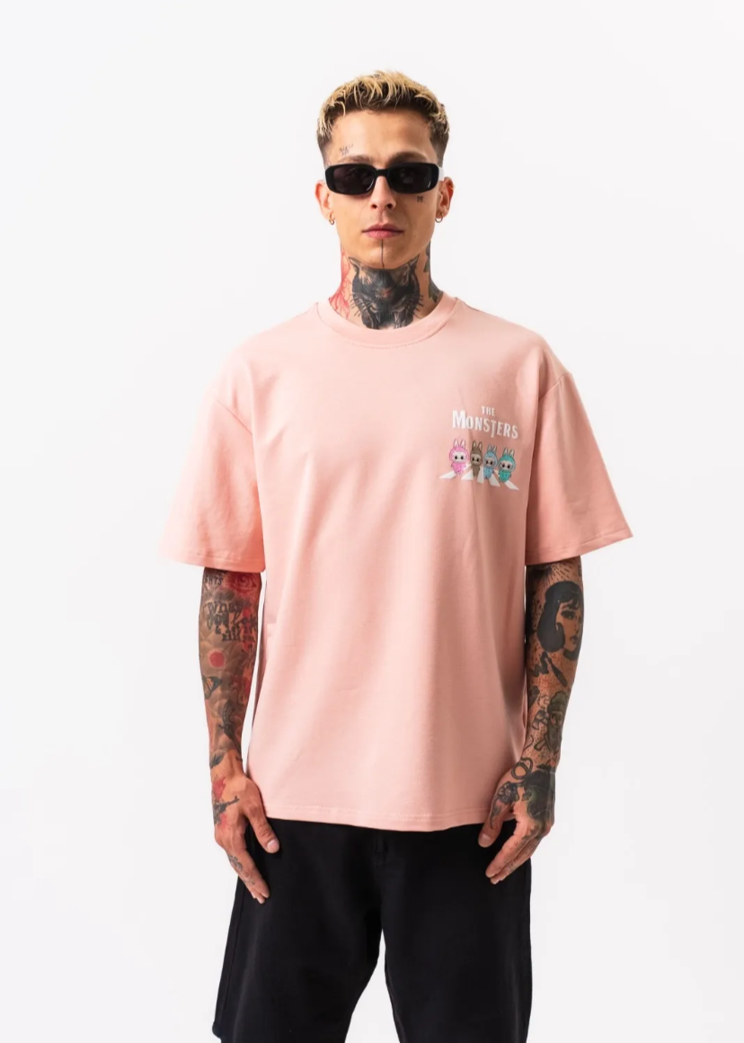 Tshirt Oversize Homme Monster Rose Hallstarz