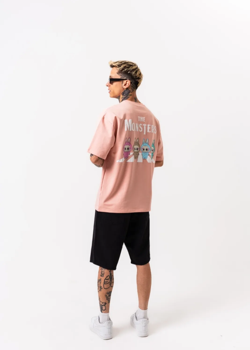Tshirt Oversize Homme Monster Rose Hallstarz