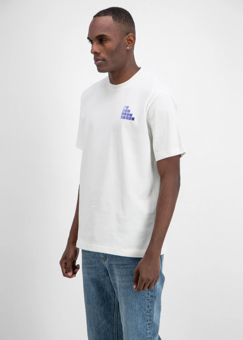 Tshirt oversize Homme ADJ backprint Blanc