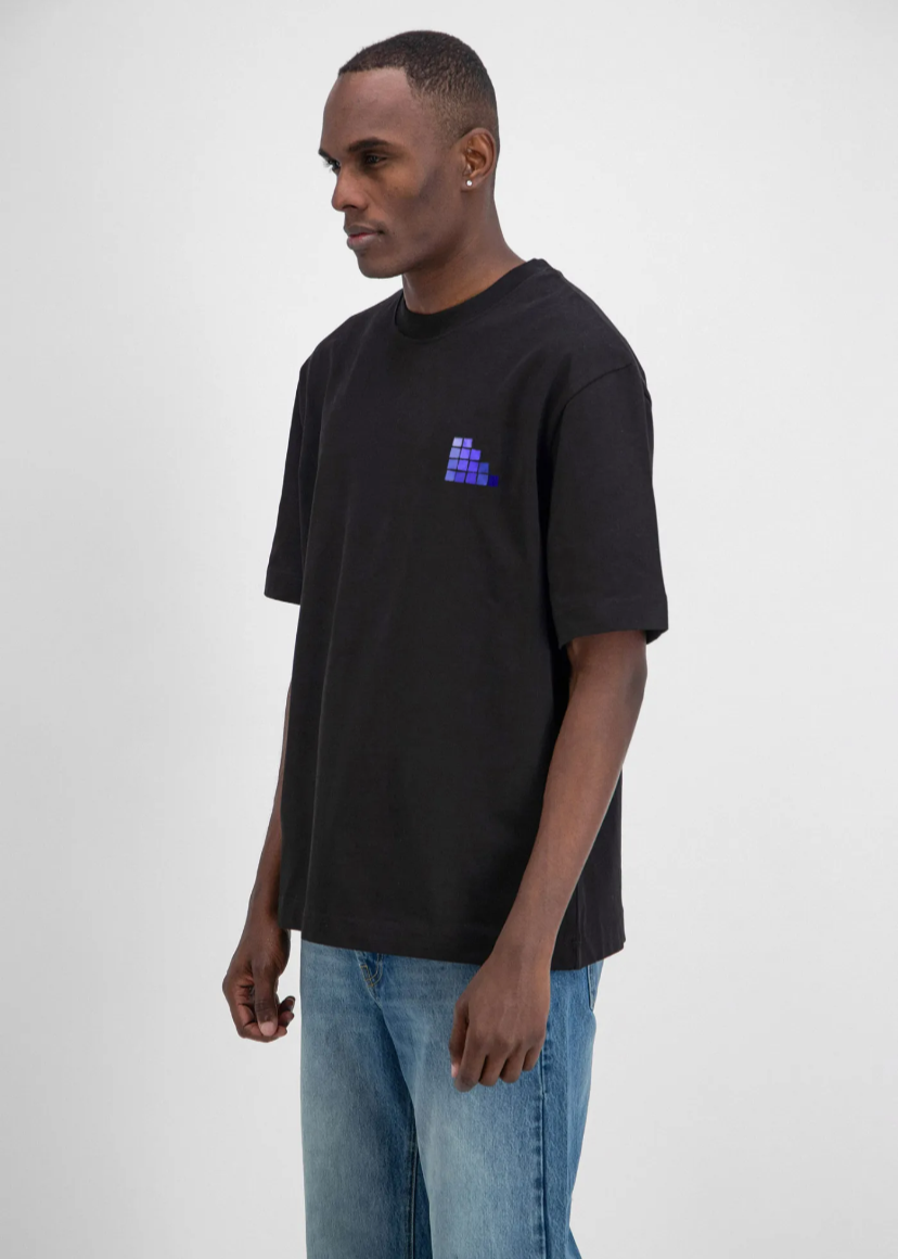 Tshirt oversize Homme ADJ backprint Noir