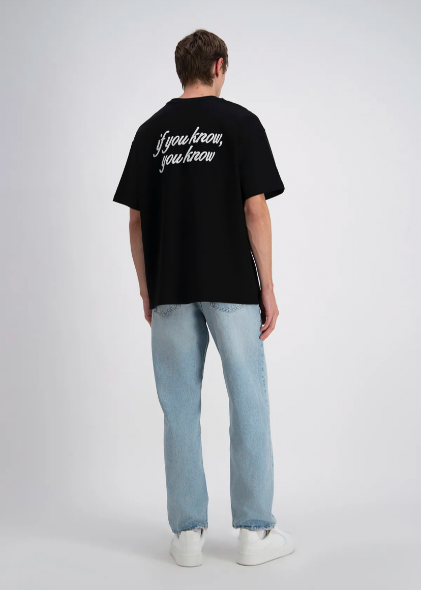 Tshirt Oversize If You Know You Know ADJ Noir