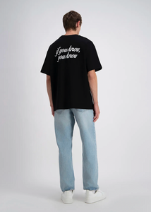 Tshirt Oversize If You Know You Know ADJ Noir