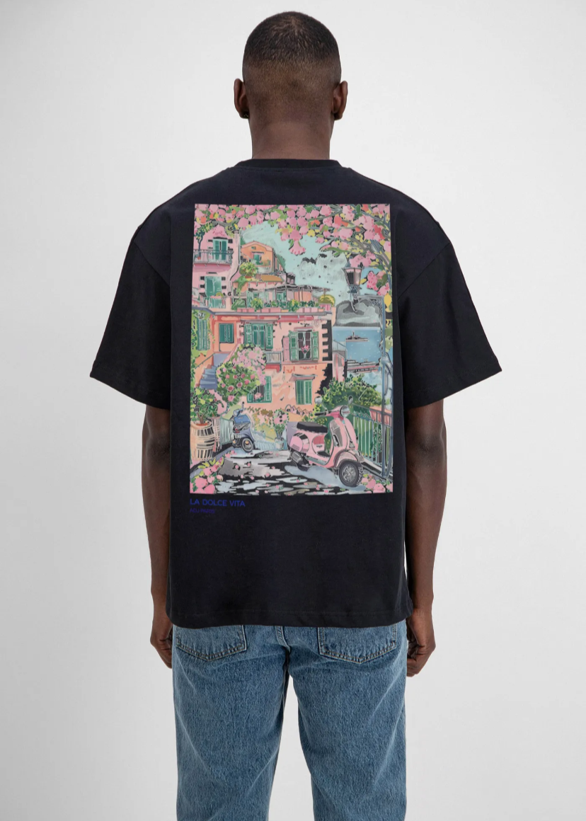 Tshirt Oversize Homme ADJ Dolce Vita Noir