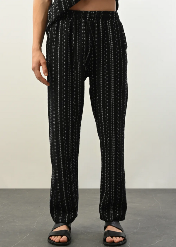 Pantalon fluide imprimé pour homme Marrakech 2222 – Noir