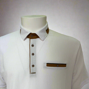 Polo Texturé Gaze de Coton Maxway