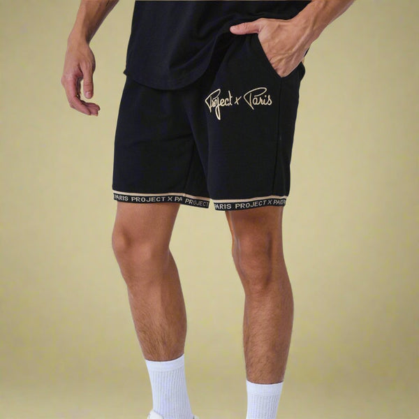 Short logo Project X Paris 2340019 – Noir Beige