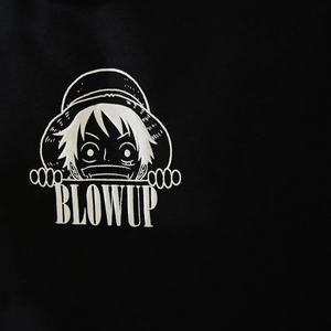 Sweat à Capuche Oversize Blow Up Noir Closeup