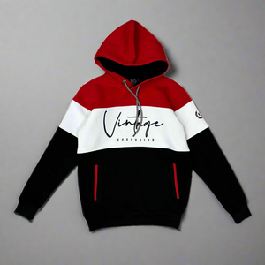 Sweat à Capuche vintage Maxway Rouge Front