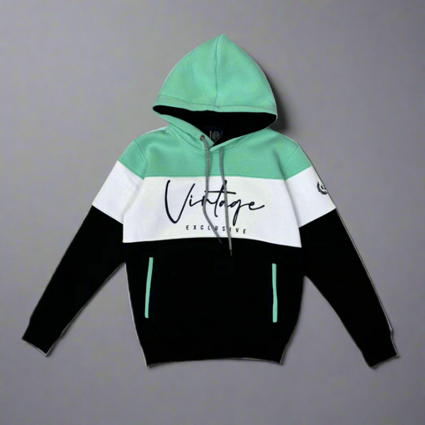 Sweat à Capuche Vintage Exclusive Maxway 17-8907 – Vert