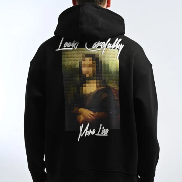 Sweat à Capuche Oversize Mona Lisa 241517 – Noir