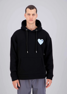 Sweat Oversize ADJ Coeur Brodé Homme Noir