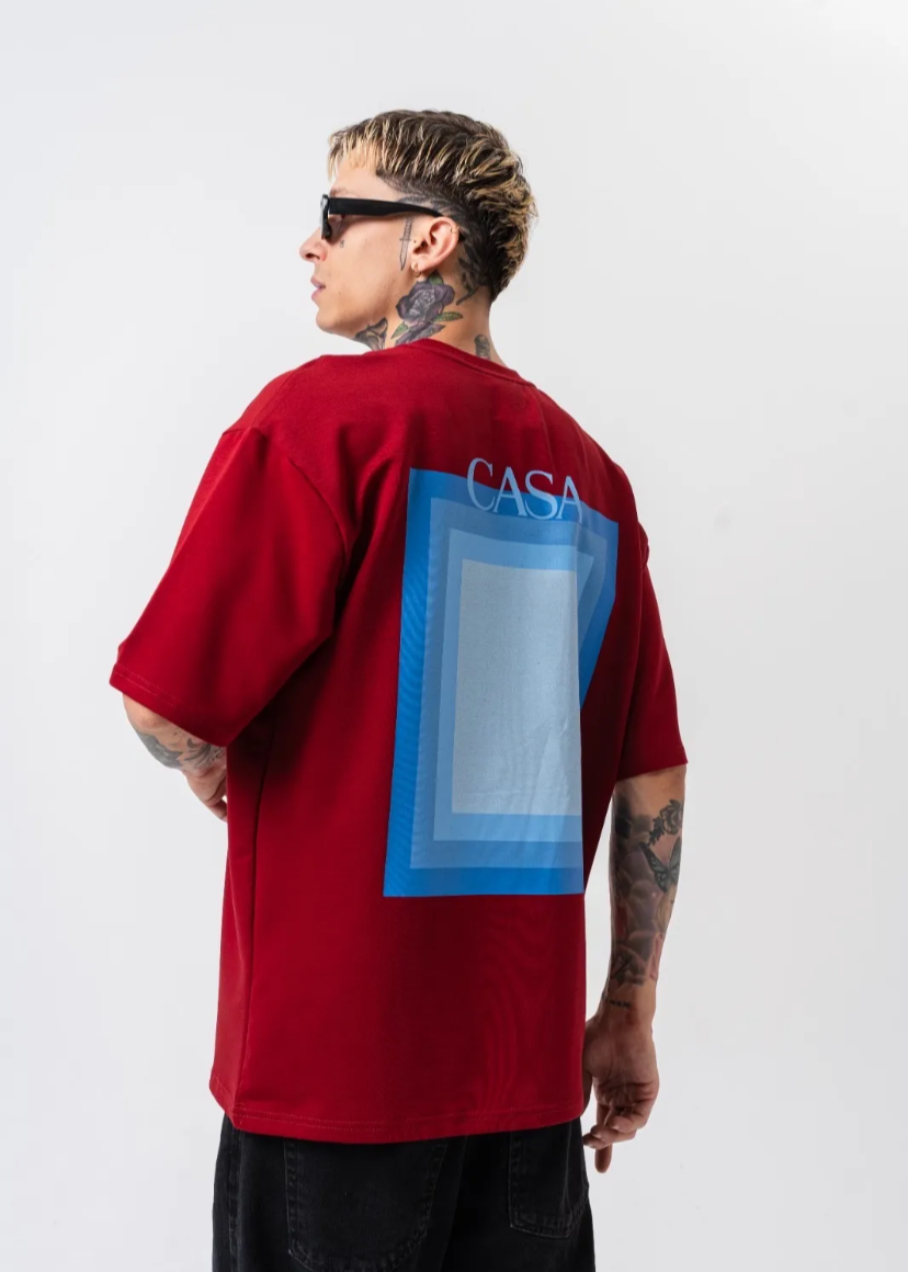 Tshirt Casa Oversize Blanc Hallstarz