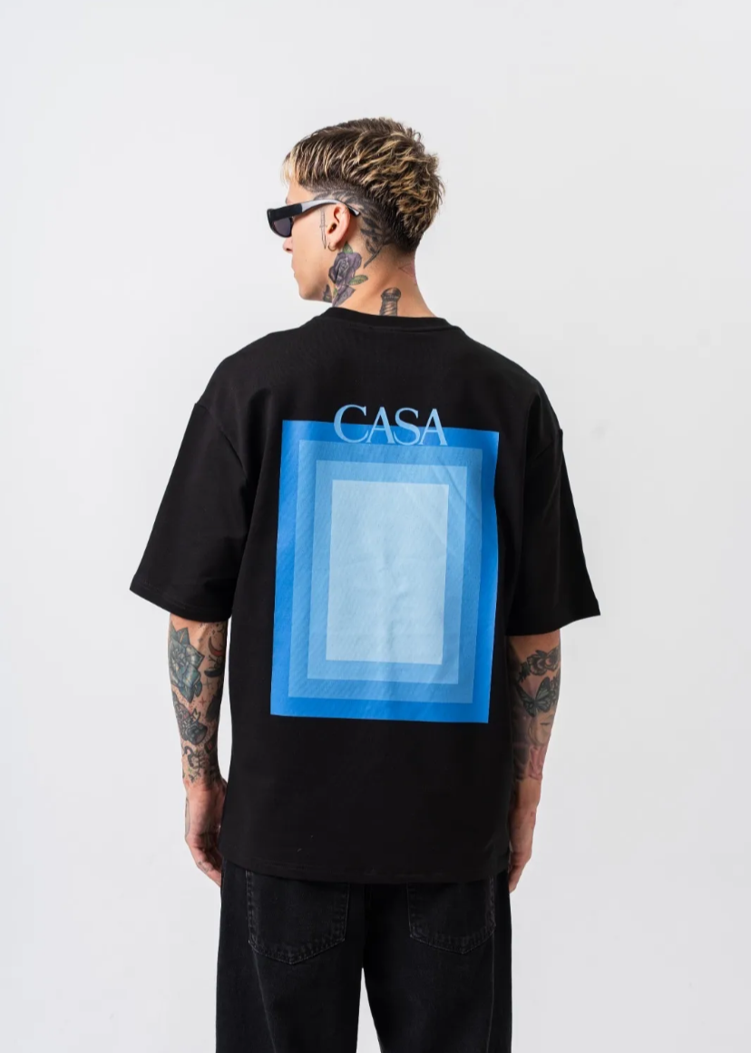 Tshirt Casa Oversize Noir Hallstarz