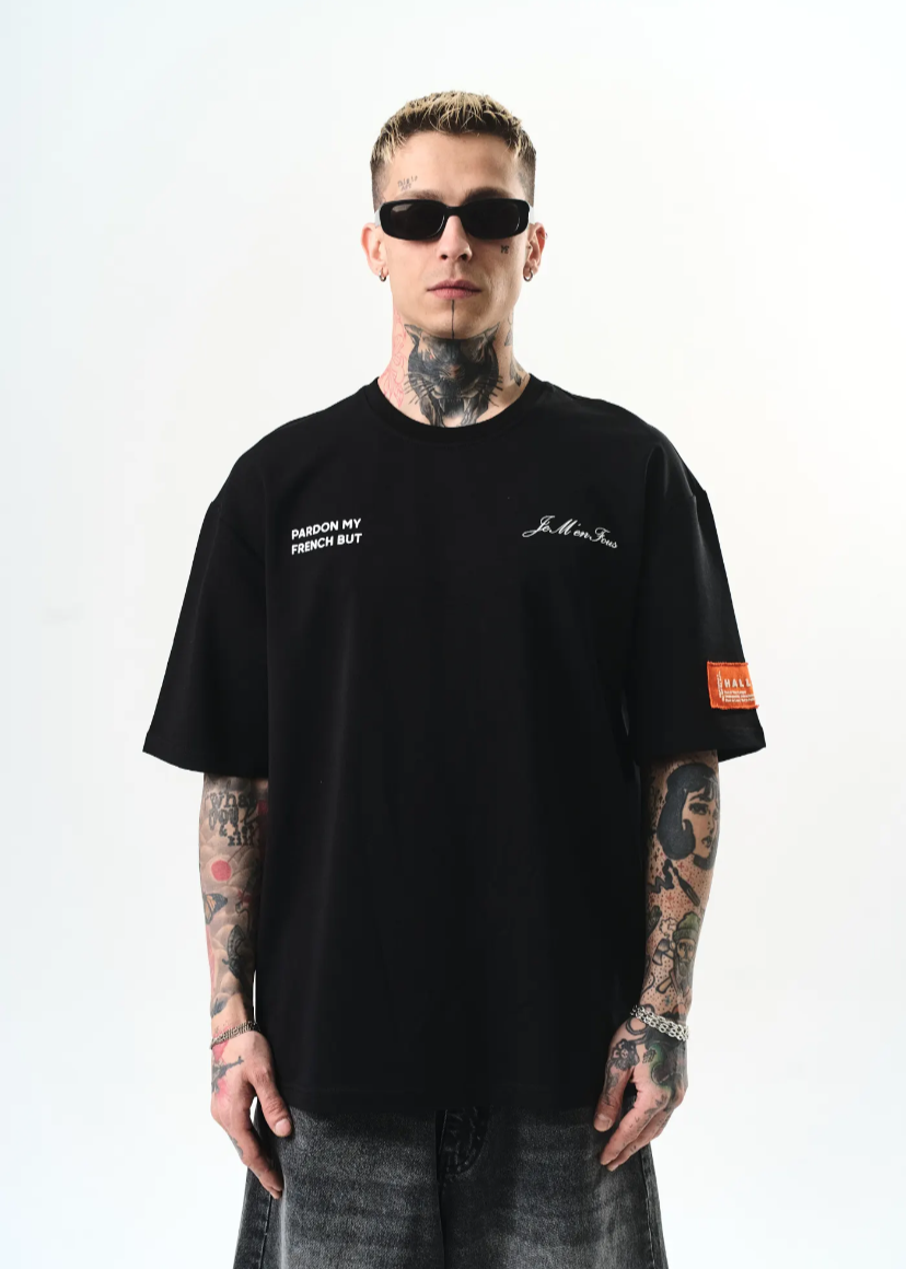 Tshirt Hallstarz French Noir