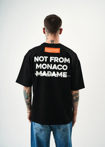 Tshirt Hallstarz Homme Not From Monaco Noir