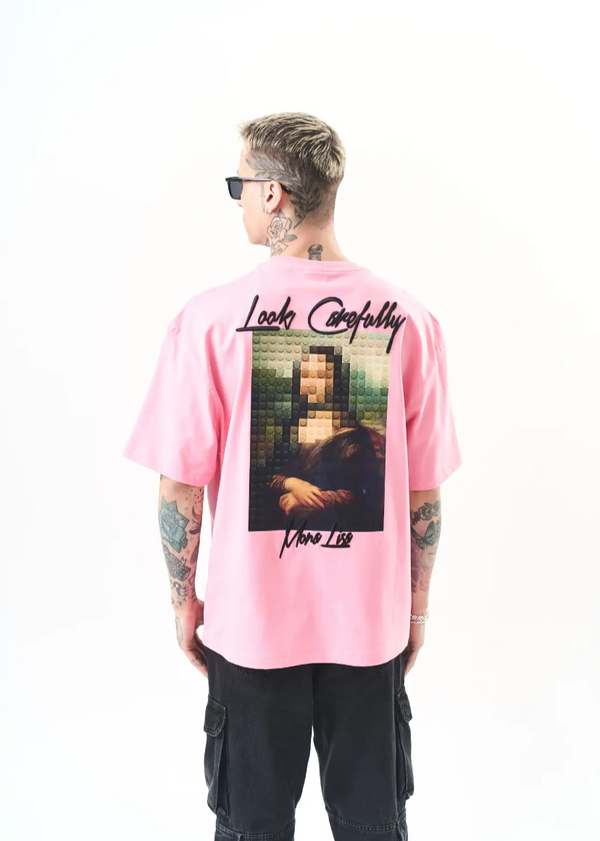 T-Shirt Hallstarz Oversize Mona Lisa 241142 – Rose