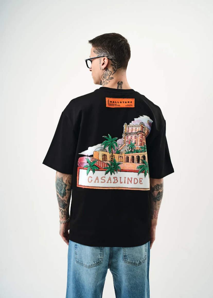Tshirt Homme Casablinde Hallstarz Noir
