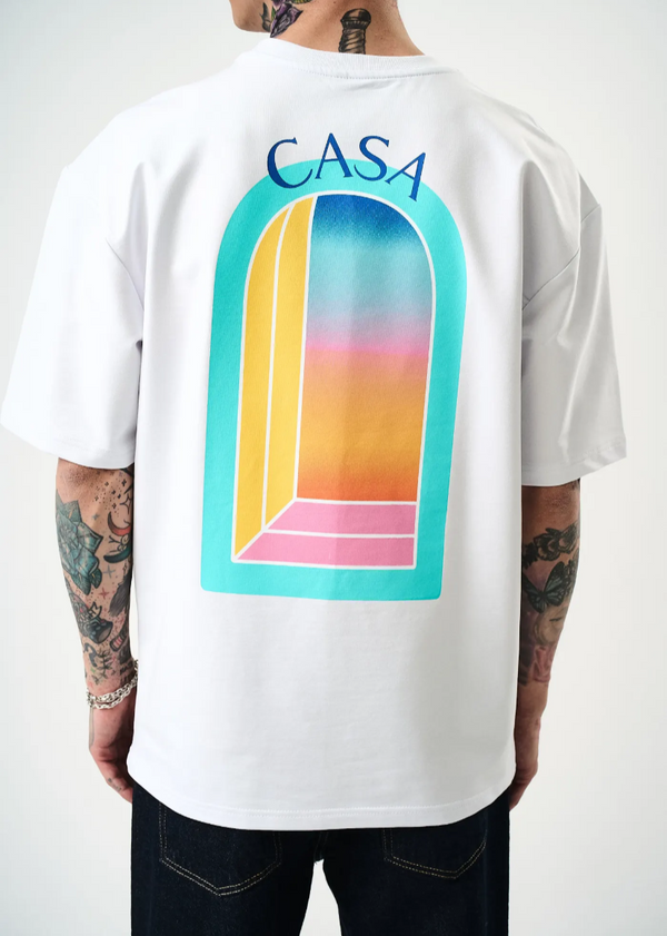 T-shirt Oversize Casa – Hallstarz 1608 – Blanc