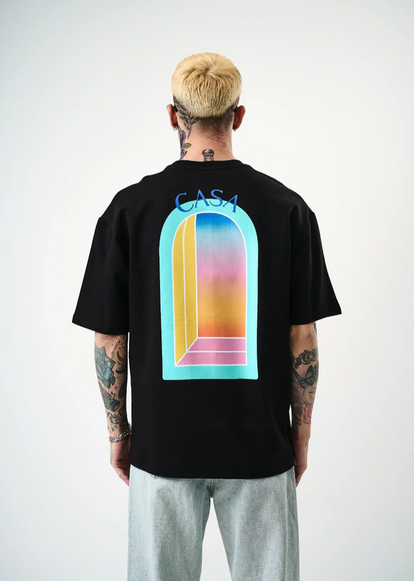 T-shirt Oversize Casa – Hallstarz 1608 – Noir