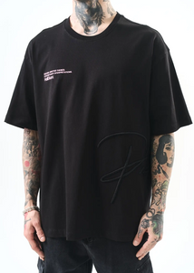 T-shirt oversize Hallstarz « Miss Cool » – imprimé panthere rose Kenya