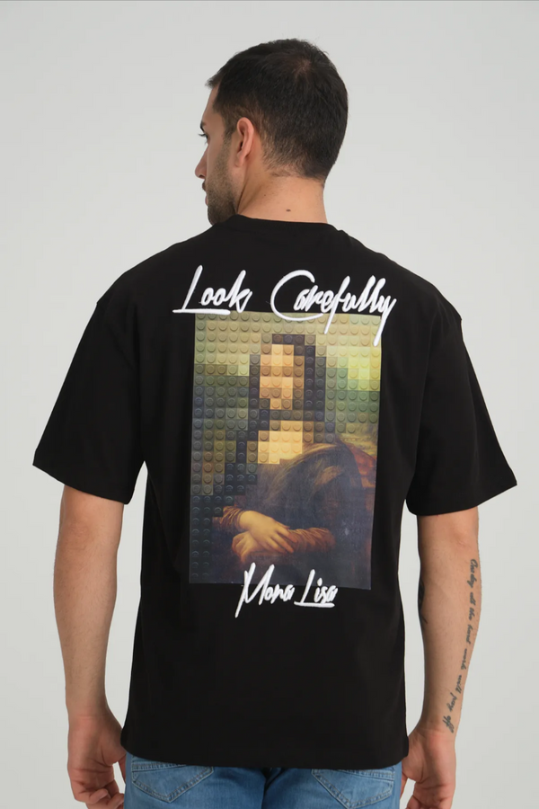 T-Shirt Oversize Mona Lisa 241142 – Noir
