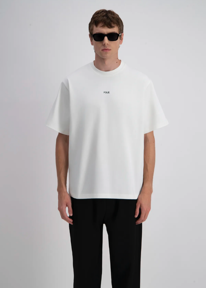 Tshirt Oversize Homme ADJ Folie Munch Blanc