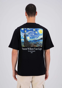 Tshirt Oversize Homme ADJ Van Gogh Noir