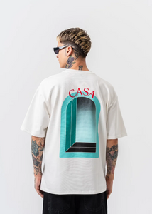 Tshirt Oversize Homme CASA Hallstarz Blanc