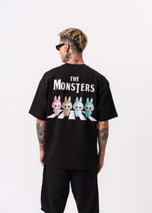 Tshirt Oversize Homme Labubu Noir Hallstarz