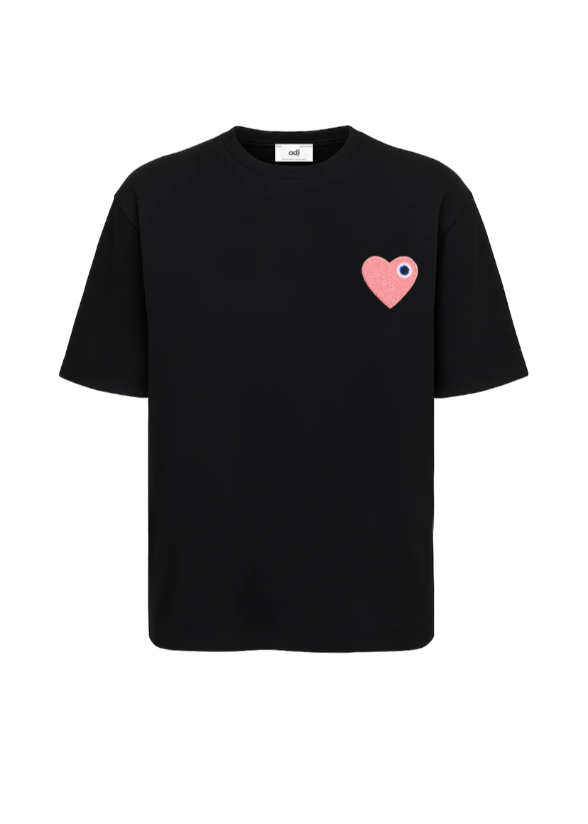 Tshirt oversize ADJ Noir Rose