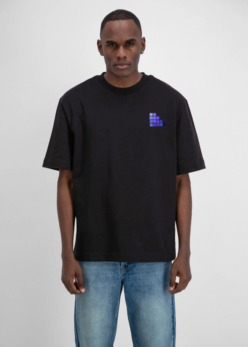 Tshirt oversize Homme ADJ backprint Noir