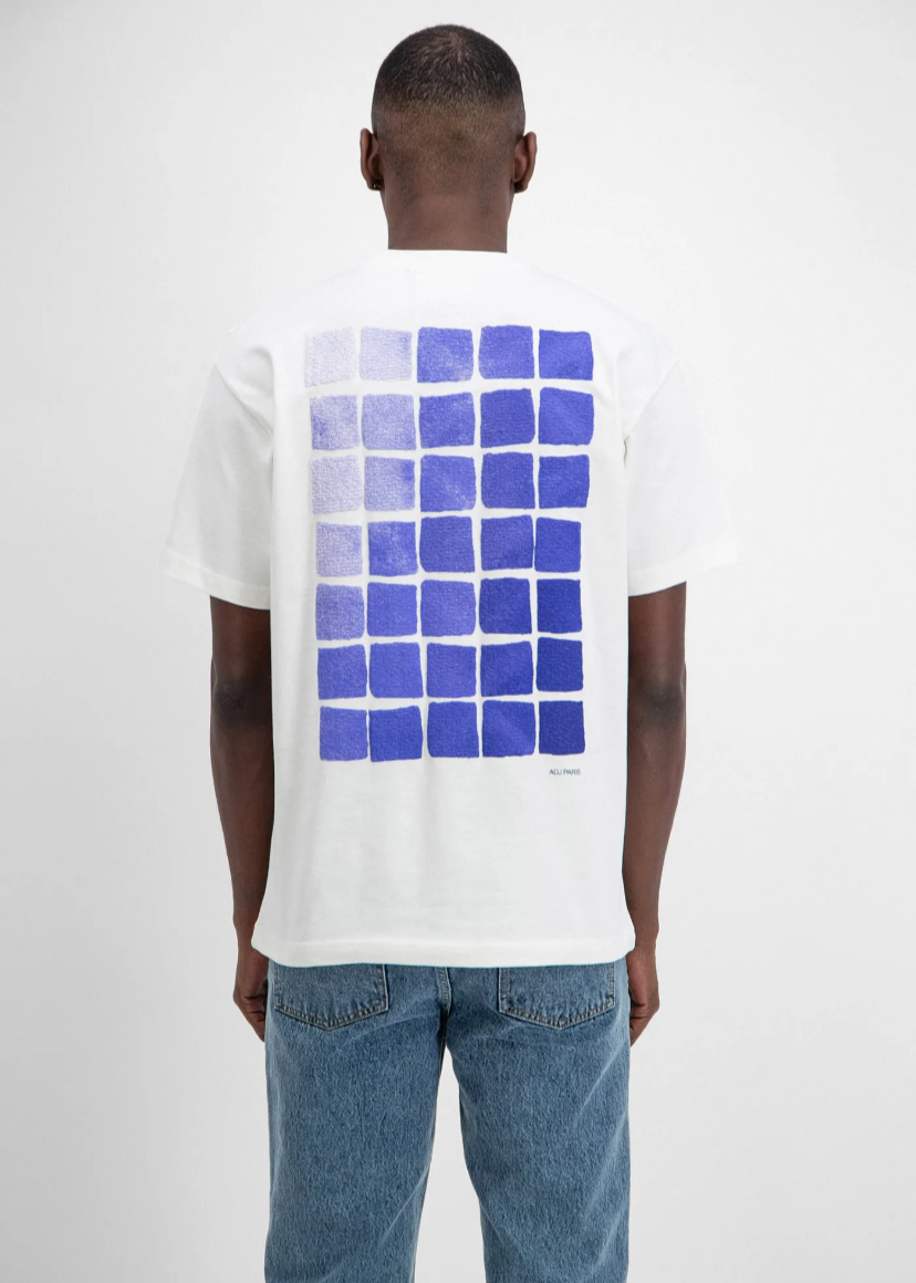 Tshjirt oversize Homme ADJ backprint Blanc