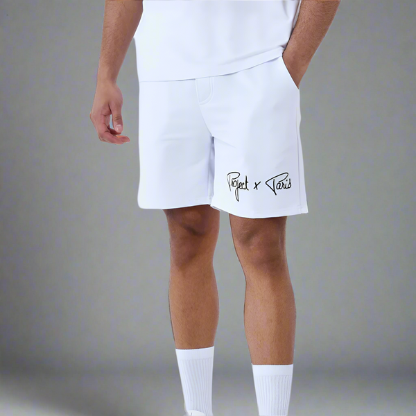 Short basic broderie logo Project X Paris 2340014 – Blanc (W)