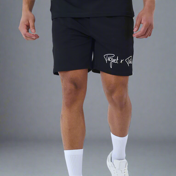 Short basic broderie logo Project X Paris 2340014 – Noir (BK)