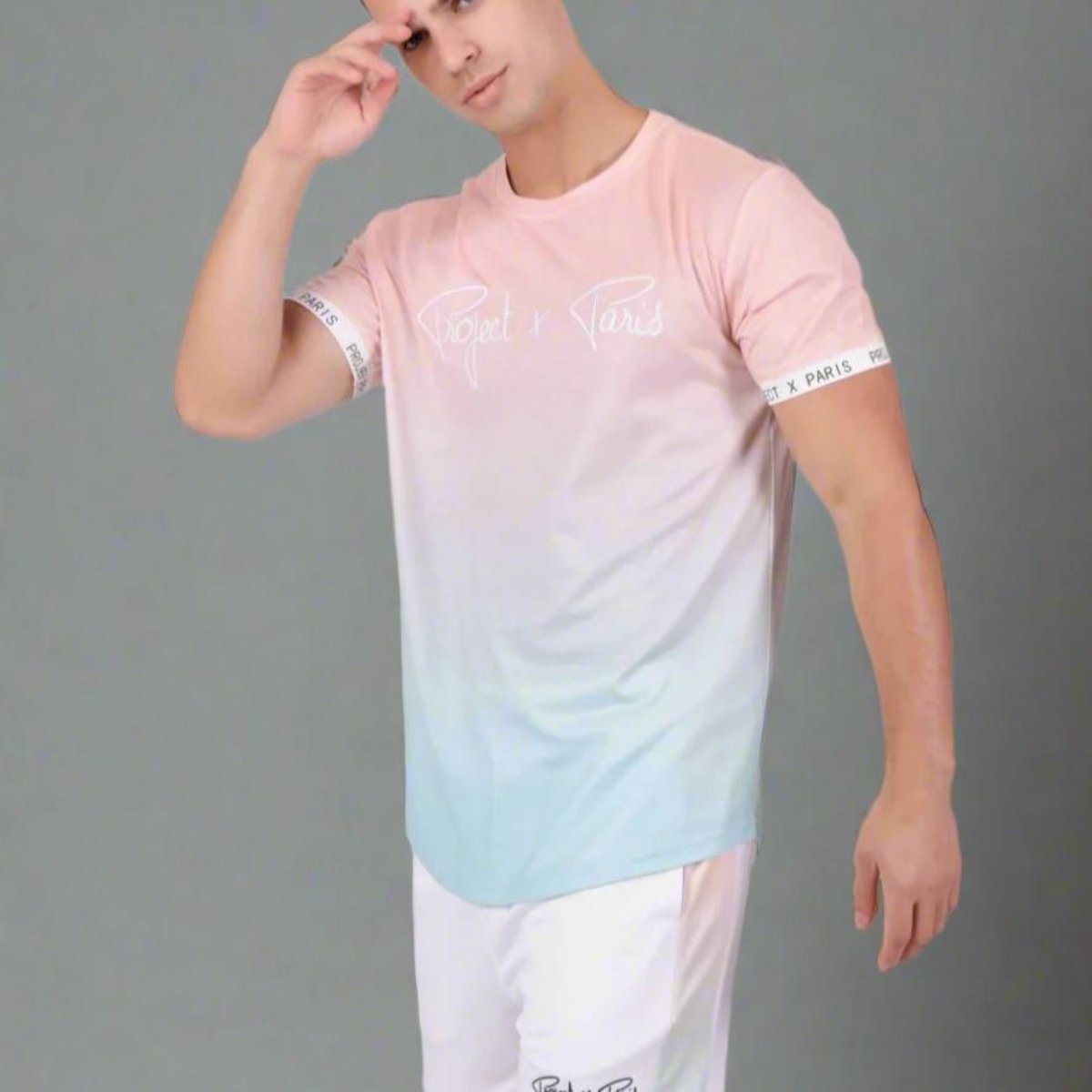 Tshirt Degrade Rose et Bleu Project X Paris