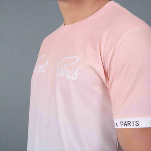 Tshirt Degrade Rose et Bleu Project X Paris Closeup