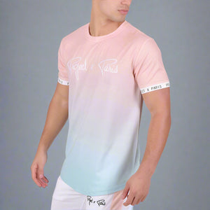Tshirt Degrade Rose et Bleu Project X Paris Devant